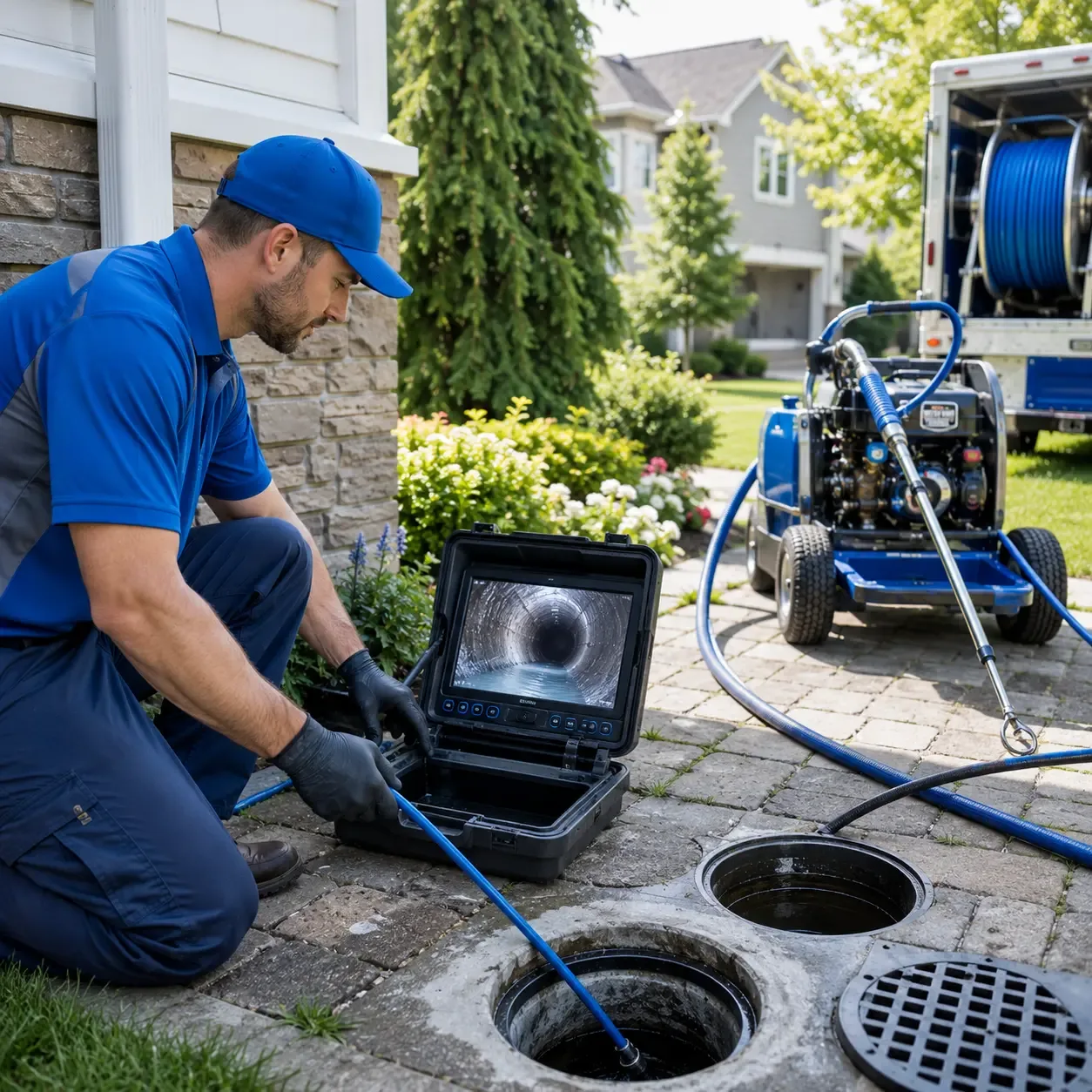 Outdoor drain cleaning professionals serving Fontana, KS