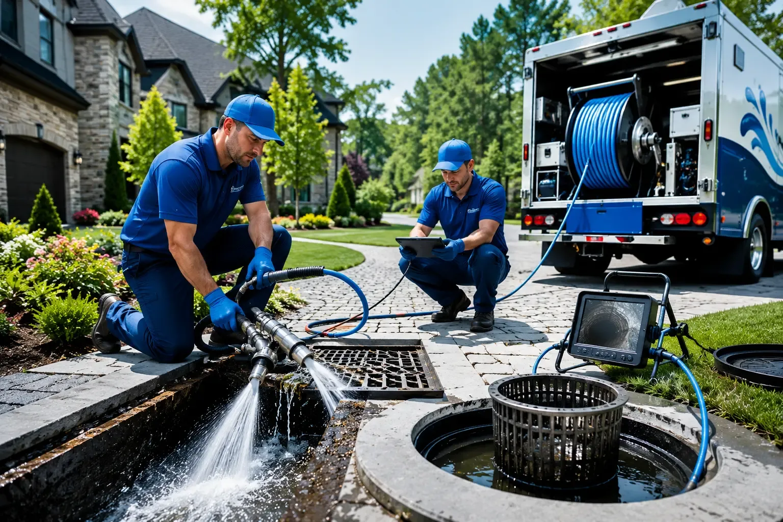 Local outdoor drain cleaning professionals in Fontana, KS